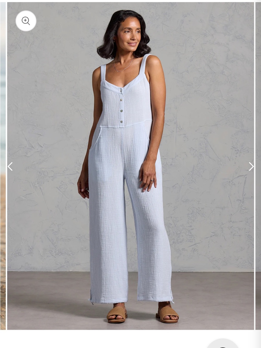 NOMAD The Label Fiesta Cotton Jumpsuit Serene Blue Medium